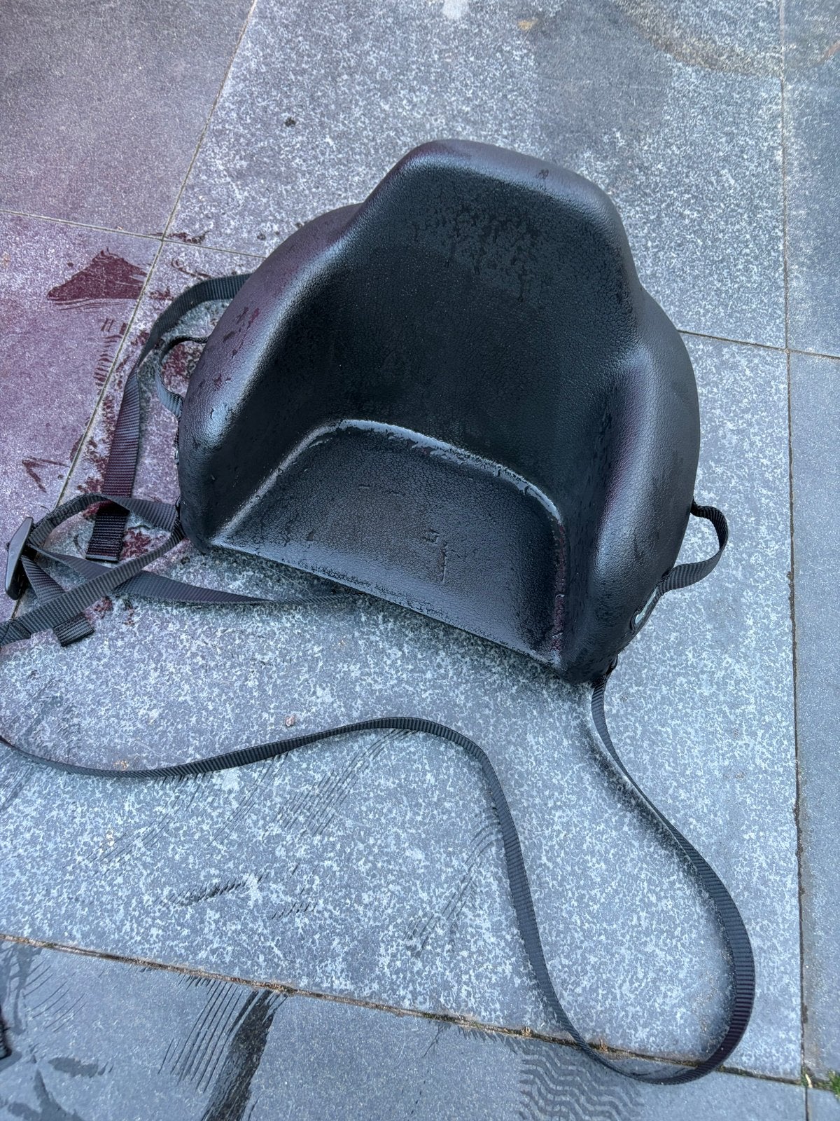 Zwart scooter zitje voor kinderen kinderzitje, Fietsen en Brommers, Ophalen of Verzenden, Gebruikt, 9 t/m 18 kg, Achterzitje