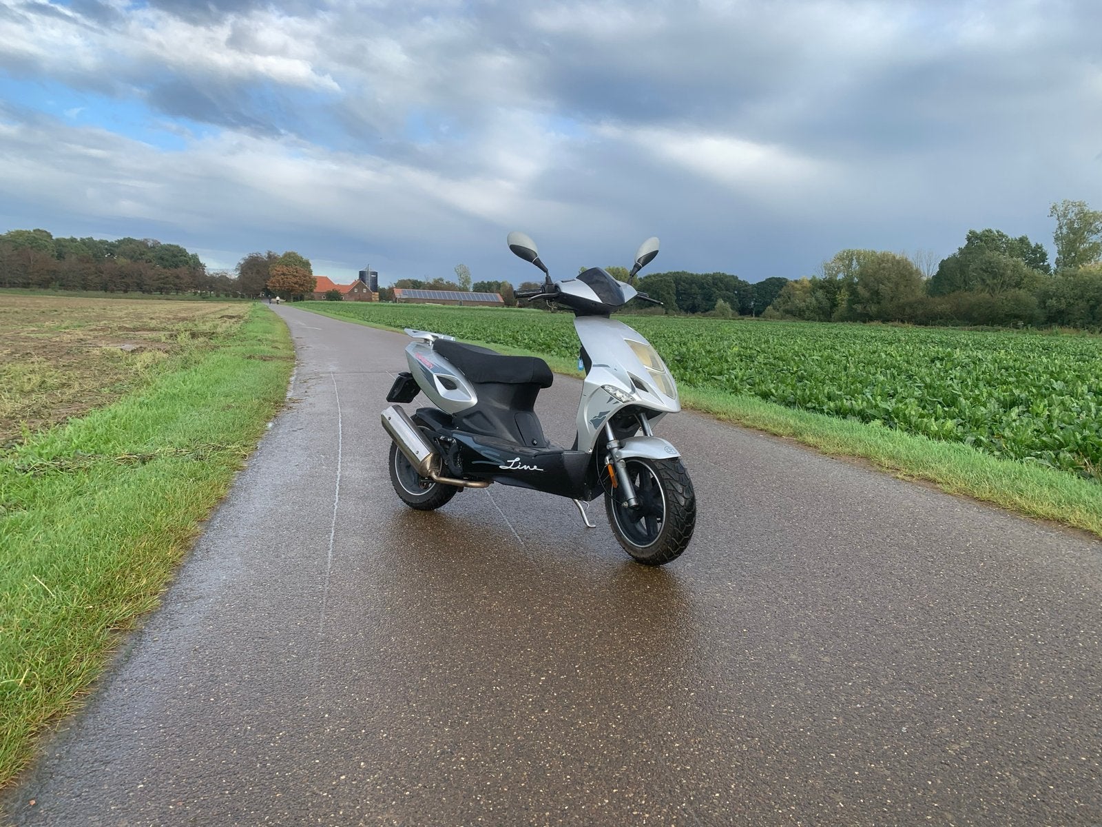 CPI Aragon S Line 50cc Scooter - Geel Kenteken, Ophalen, Tweetakt, Gebruikt, Maximaal 45 km/u