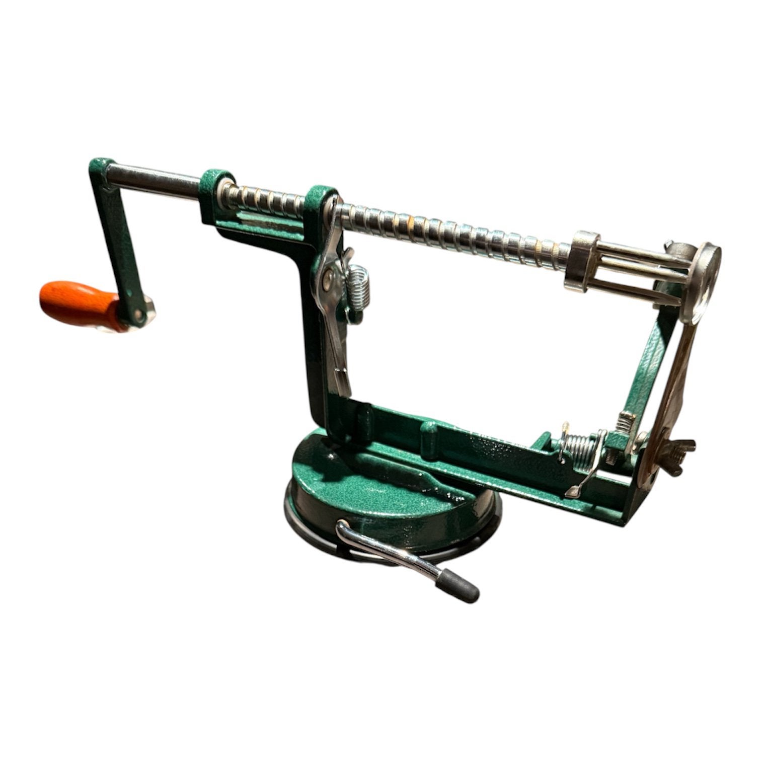 Appelschil en snijmachine perfect voor appeltaart, Ophalen of Verzenden, Metaal, Snijmachine, Groen