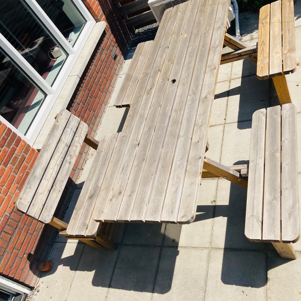 Rockwood Picknicktafel - Easy Sit, Ophalen, Gebruikt, Rechthoekig, Hout