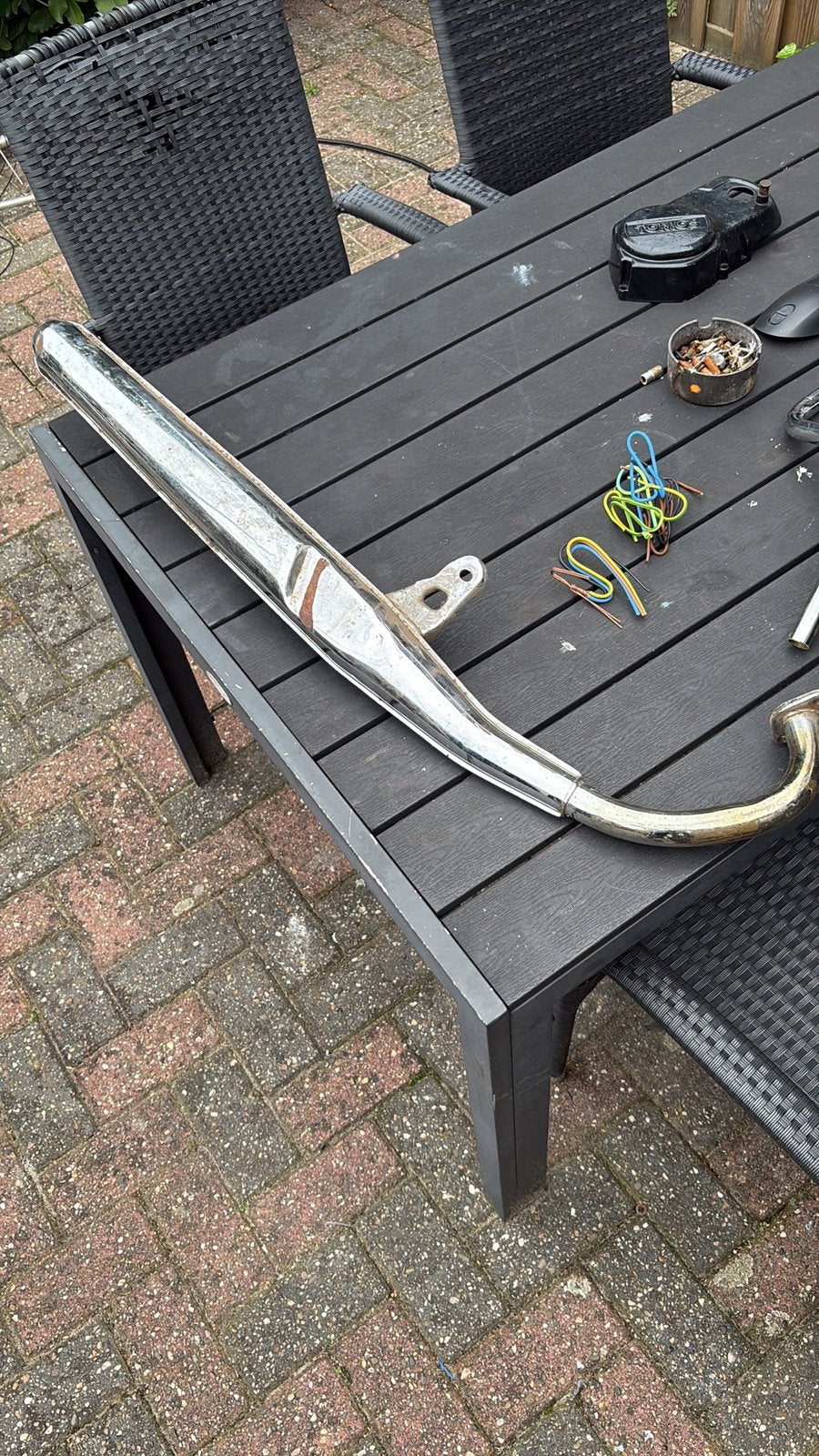 Suzuki gt50 uitlaat, Fietsen en Brommers, Ophalen of Verzenden, Uitlaat, Overige merken