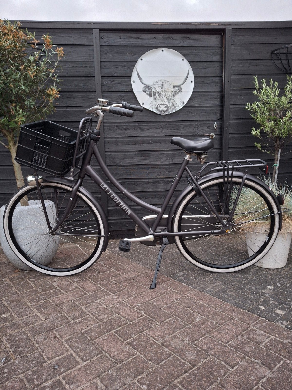 Cortina U4 Transport damesfiets meisjesfiets 28 inch 57cm 3v, Ophalen, Terugtraprem, Cortina U4 transportfiets, Versnellingen