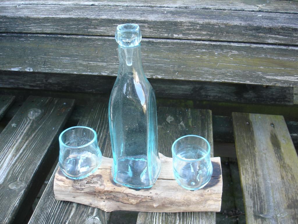 wiskey set / karaf + 2 glazen, Antiek en Kunst, Ophalen