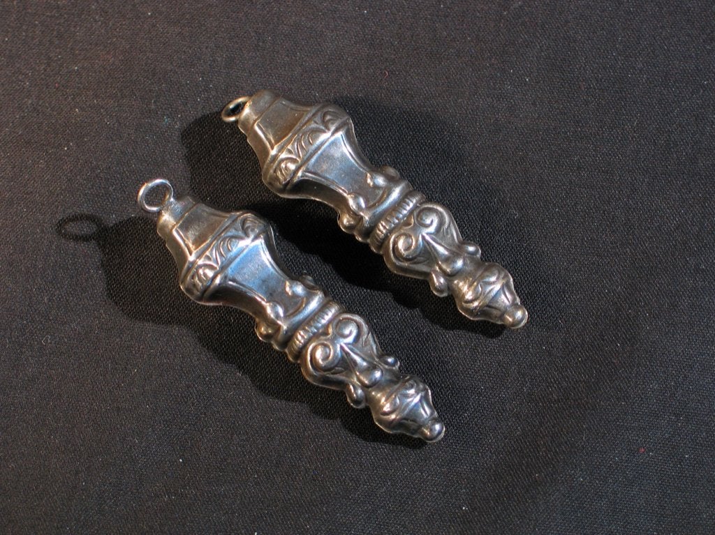 Stel breidoppen antiek zilver 19e eeuw. 1586, Antiek en Kunst, Ophalen of Verzenden, Zilver