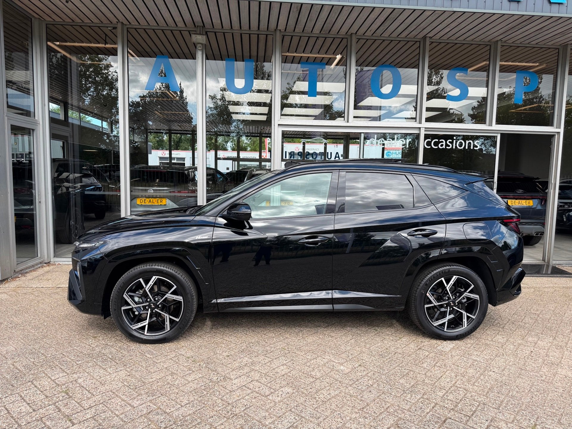 Hyundai Tucson 1.6 T-GDI PHEV N Line 4WD 288PK PANORAMADAK ,, Auto's, Automaat, Alcantara, Zwart, Origineel Nederlands
