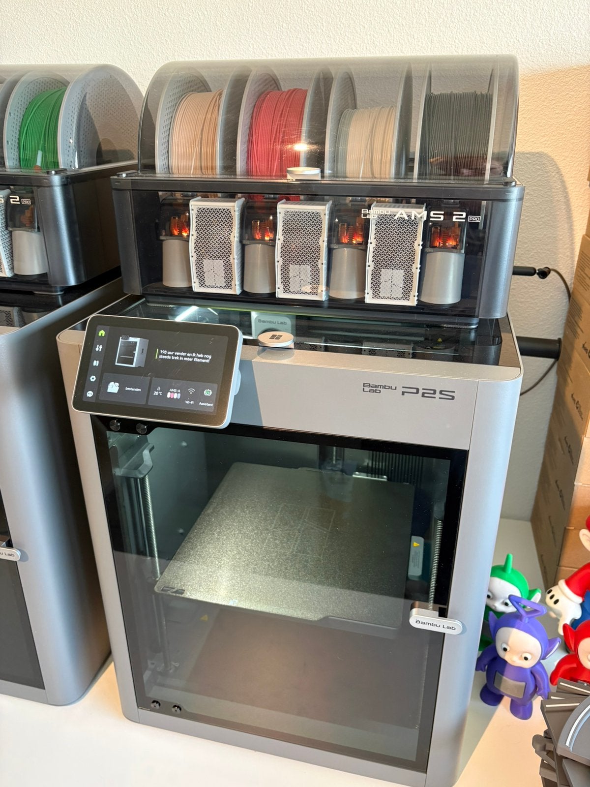 2x p2s combo bambu lab, Computers en Software, 3D Printers, Ophalen of Verzenden, Zo goed als nieuw