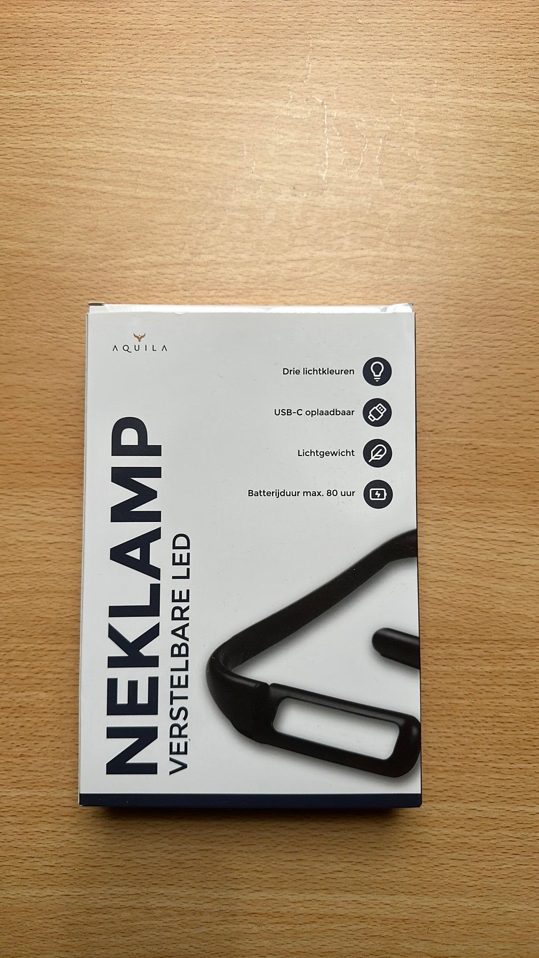 Aquila neklamp | leeslamp | boeklamp | zo goed als nieuw, Overige materialen, Overige fittingen, Ophalen of Verzenden, Zo goed als nieuw