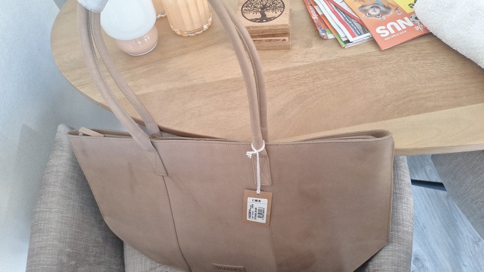 Nieuwe Shabbies tas - Stijlvol en praktisch, Ophalen of Verzenden, Nieuw, Beige, Shopper