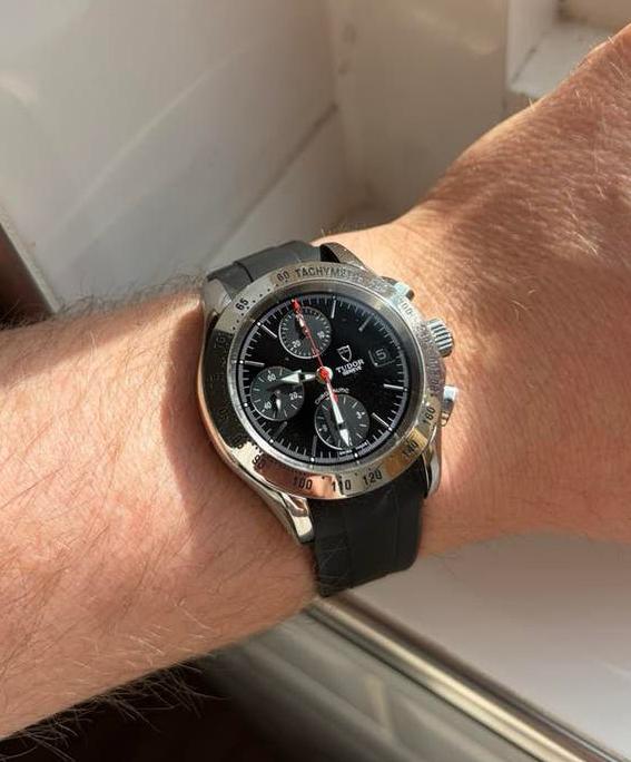 Tudor Chronautic 79380p, Ophalen of Verzenden, Zo goed als nieuw, Staal, Overige merken