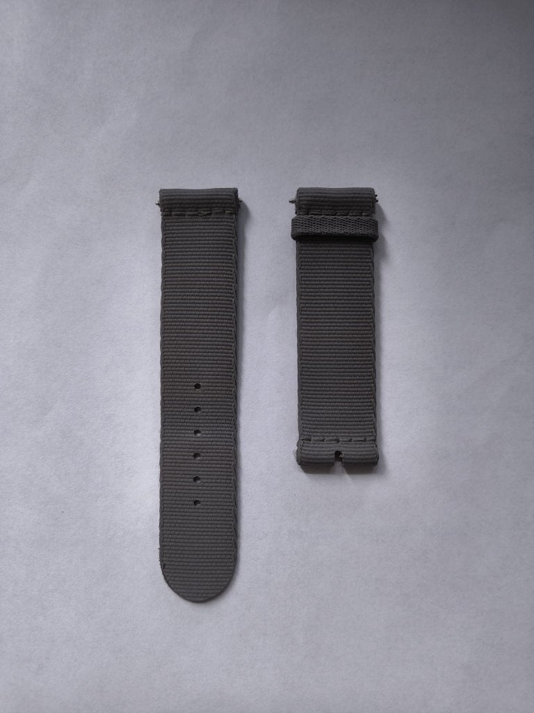 NOMOS textiel horlogeband 20mm maat S Grijs, Ophalen of Verzenden, Zo goed als nieuw, Overige merken