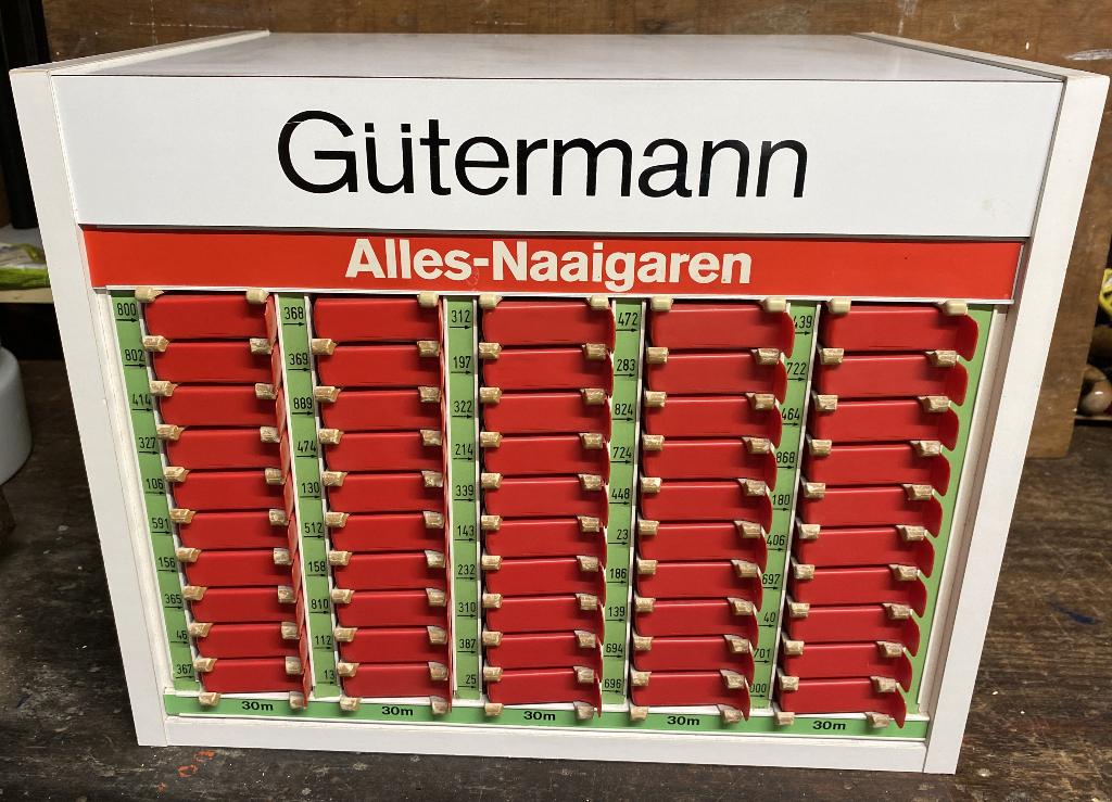 Leuke Gütermann Garen Displaykast - vintage fourniturenkast, Ophalen of Verzenden, Zo goed als nieuw, Overige typen