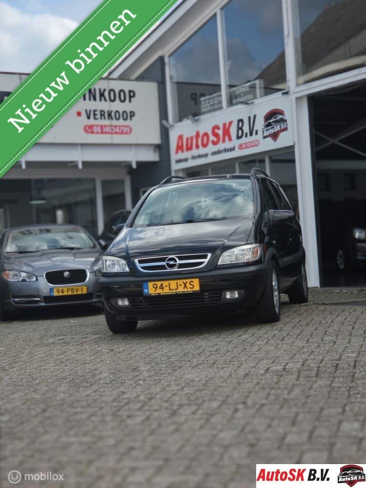 Opel Zafira 1.8-16V Elegance | 7-Persoons, Auto's, 125 pk, Gebruikt, 4 cilinders, Zwart