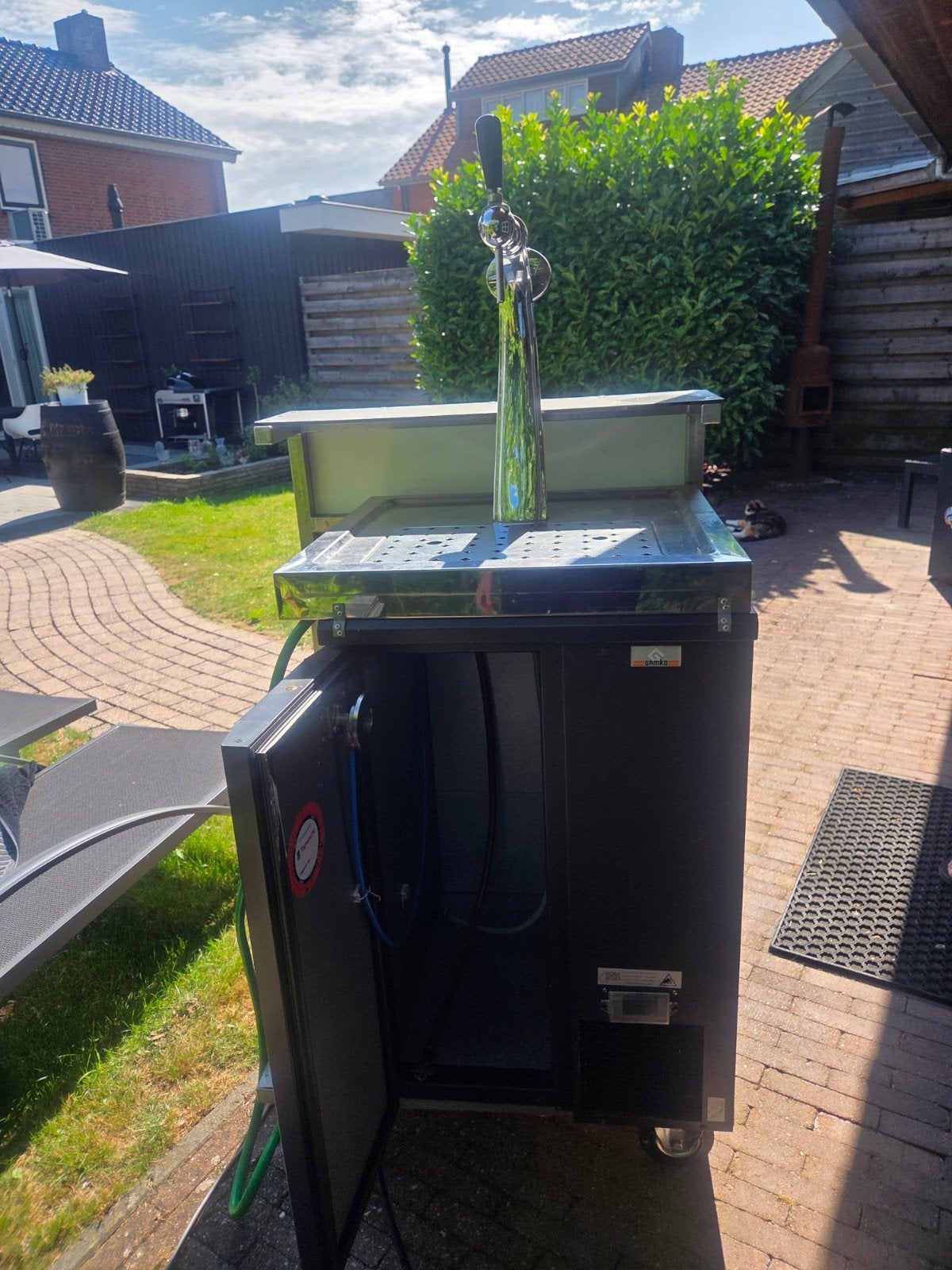 Professionele mobiele biertap installatie met koeling, Witgoed en Apparatuur, Thuistaps, Ophalen, Gebruikt, Overige merken