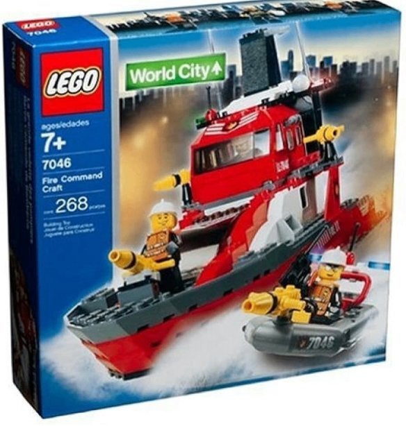 Lego World City Brandweercommandovaartuig (7046), City, Lego, Ophalen of Verzenden, Zo goed als nieuw