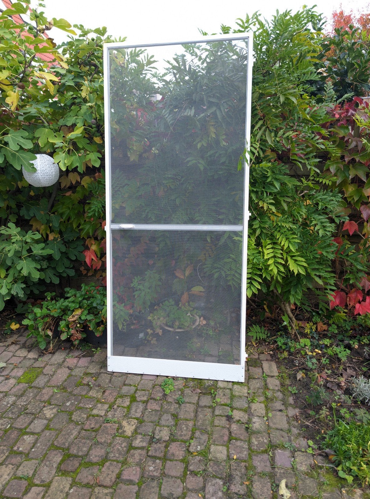 GRATIS. Witte hordeur 213 x93 cm, Doe-het-zelf en Verbouw, 80 tot 100 cm, Hordeur, Ophalen of Verzenden, Metaal
