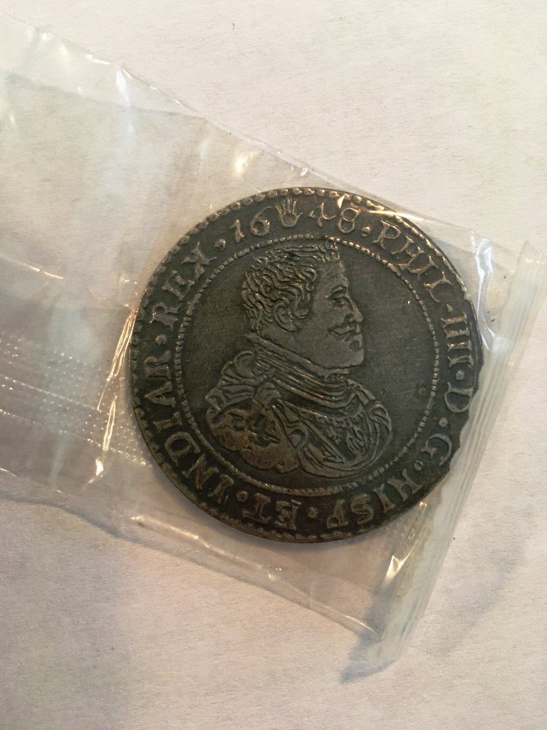Filips IV van Spanje 1648 - Ducaton - Philip IV, Ophalen of Verzenden, Overige materialen
