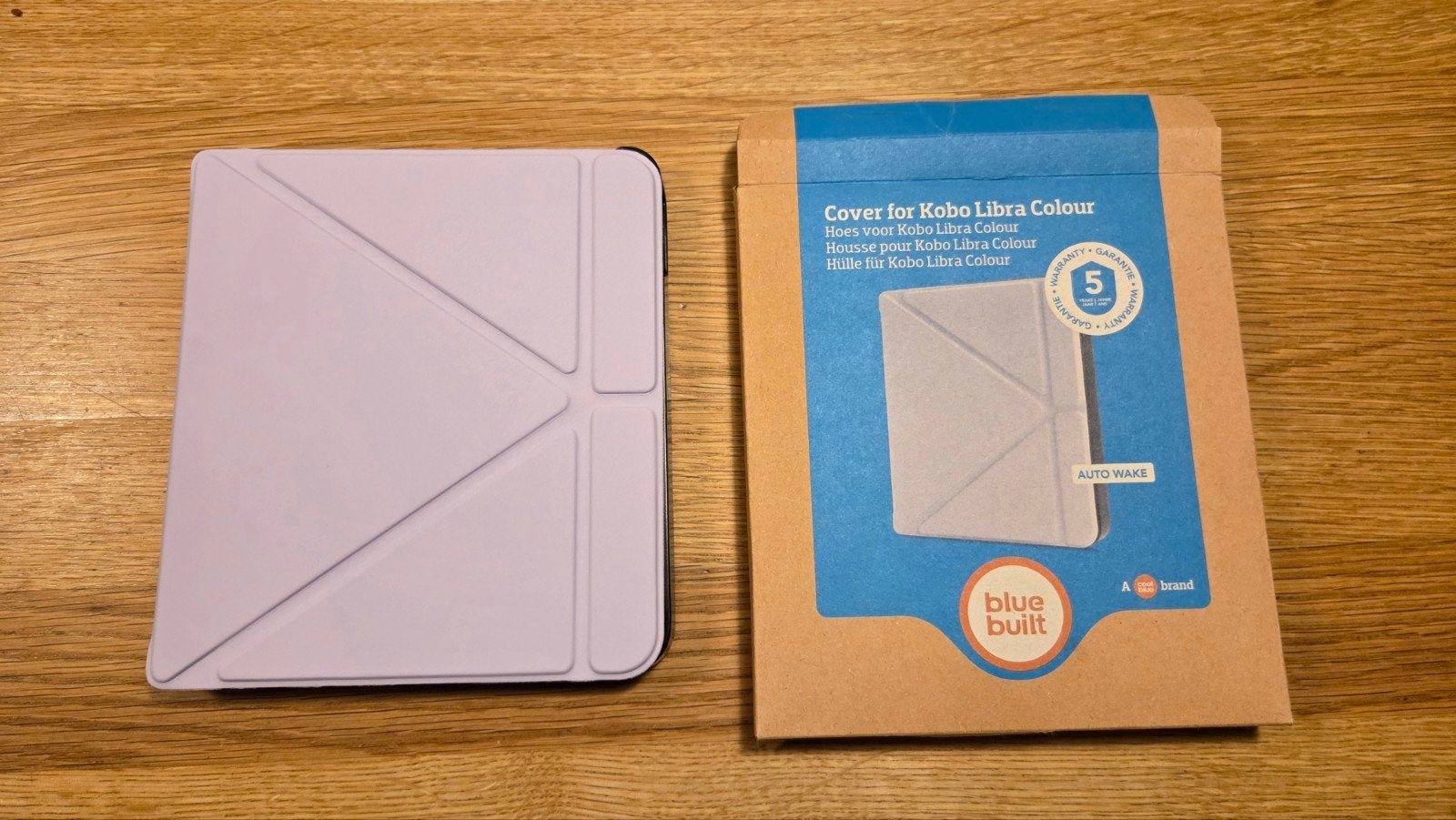 Kobo Libra Colour hoesje lila - Blue Built, Ophalen of Verzenden, Nieuw, 7 inch, Blue Built