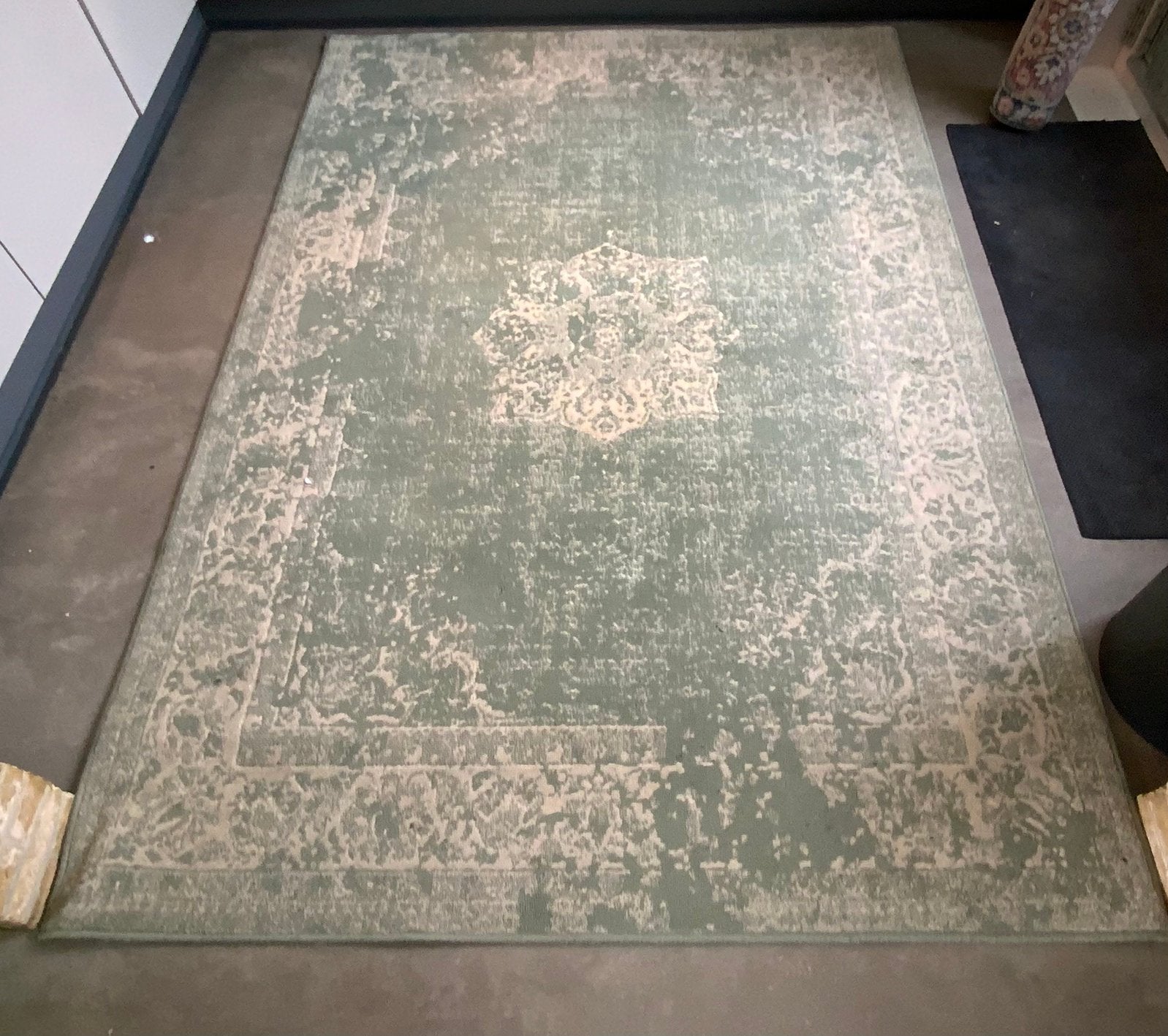 Vloerkleed groen, Gebruikt, 150 tot 200 cm, 200 cm of meer, Ophalen of Verzenden
