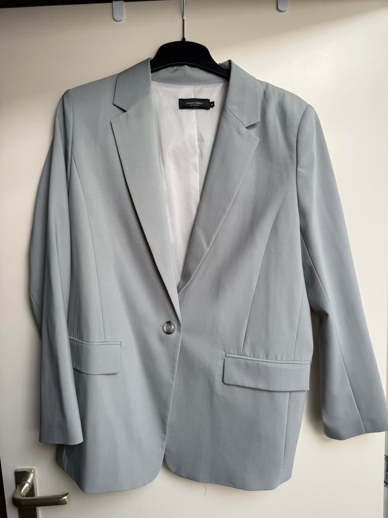 Claudia strater licht grijze blazer colbert maat 46 grote, Ophalen of Verzenden, Zo goed als nieuw, Maat 46/48 (XL) of groter