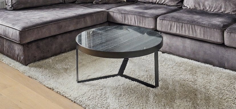 Marmeren salontafel Luxe – Ø 80 cm - Natuursteen, Huis en Inrichting, Tafels | Salontafels, Ophalen, 50 tot 100 cm, Luxe, Rond