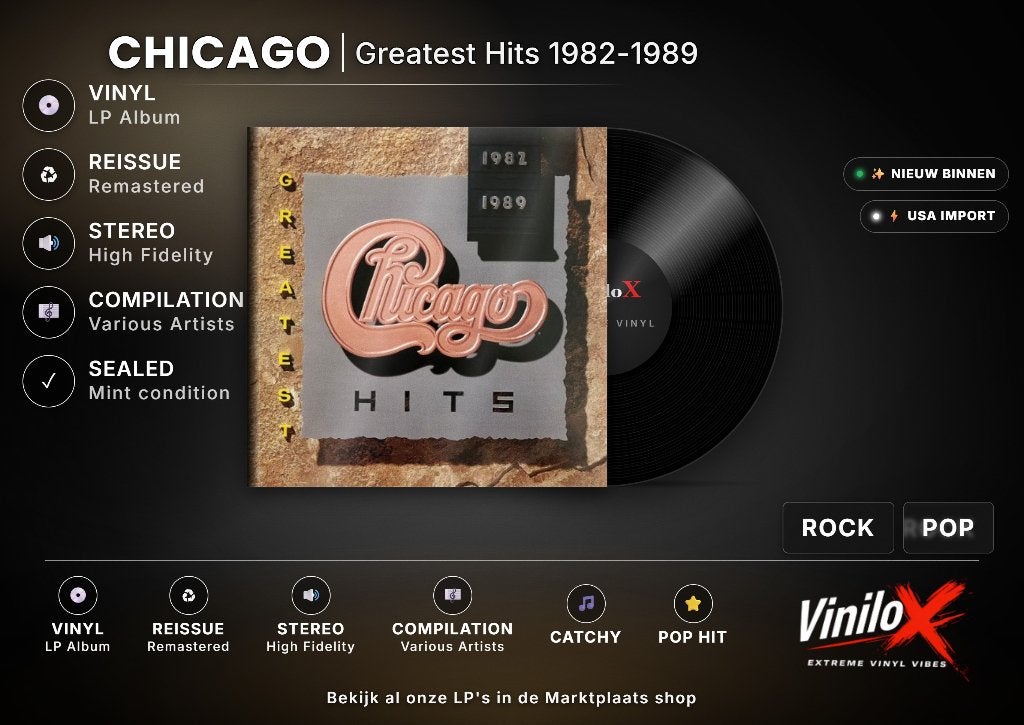 Chicago – Greatest Hits 1982-1989 | LP, Cd's en Dvd's, LP, Gebruikt, 12 inch, Poprock