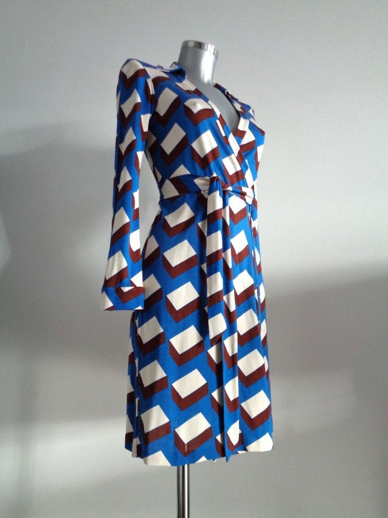 Diane von Furstenberg wrapdress US6/NL36 origineel, Verzenden, Zo goed als nieuw, Knielengte, Maat 36 (S)