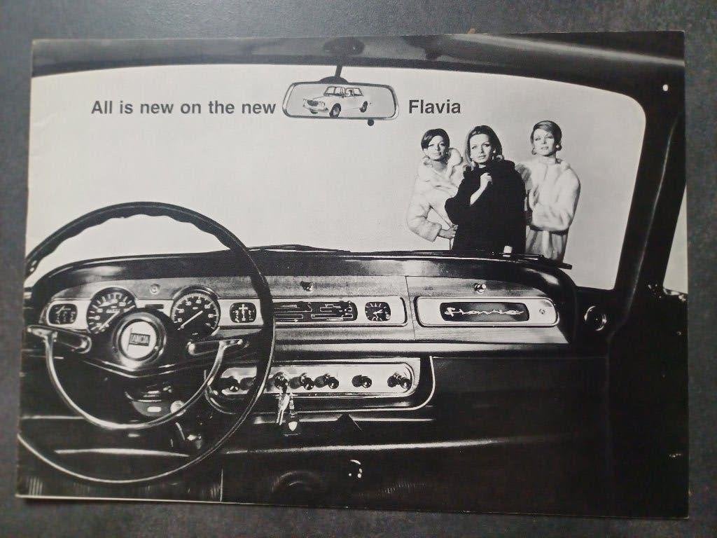 Lancia Flavia brochure uit 1967, Ophalen of Verzenden, Zo goed als nieuw, Overige merken
