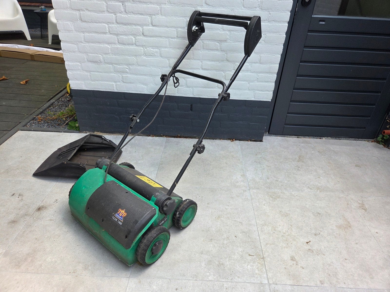 Verticuteermachine met opvangzak – werkt prima!, Ophalen, Gebruikt, Opvangzak