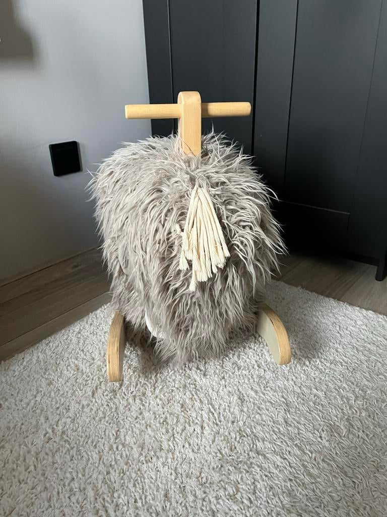 Schattig schaap hobbelpaard mammoet voor kinderen, Ophalen of Verzenden, Zo goed als nieuw