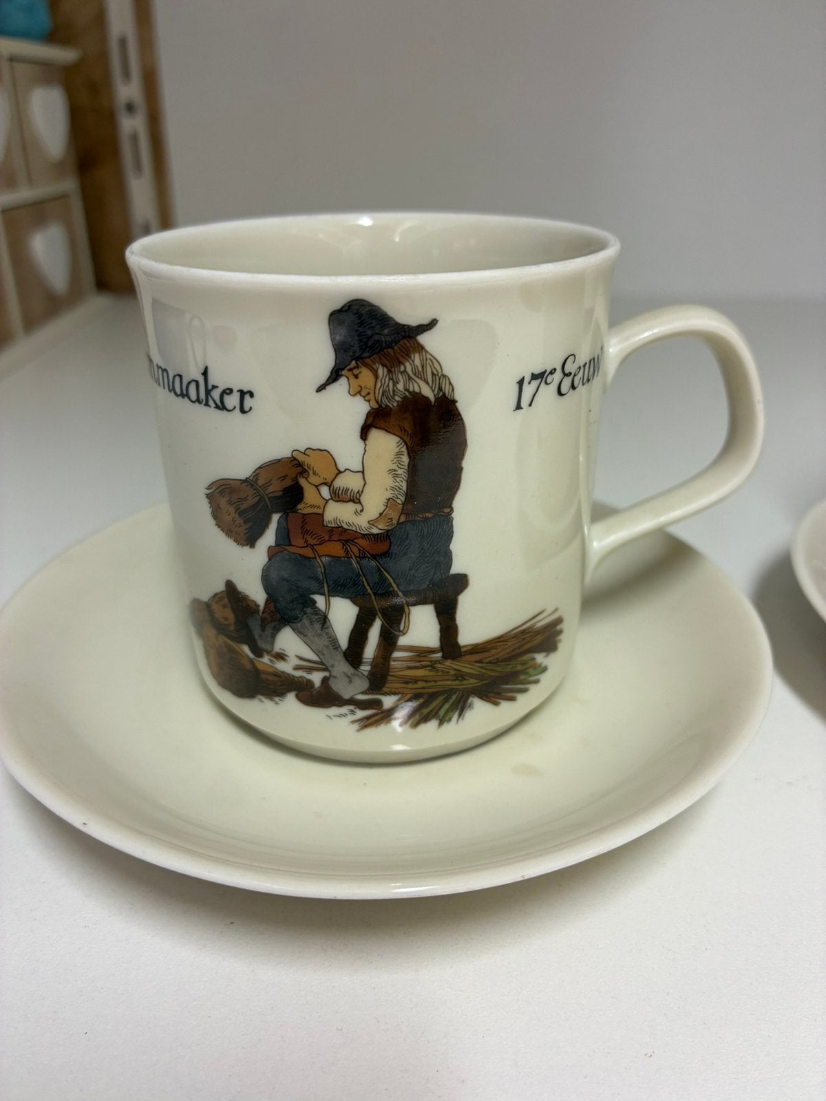 Kop en Schotel Mitterteich Porzellan De Beesemmaaker, Ophalen of Verzenden, Zo goed als nieuw, Porselein, Kop en/of schotel