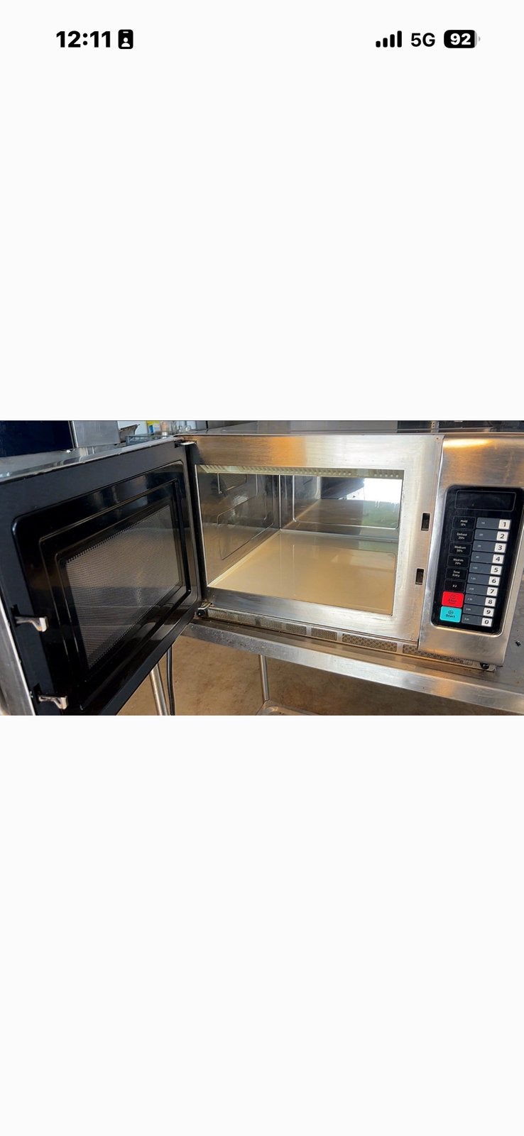 Horeca Combisteel magnetron, printplaat defect, Witgoed en Apparatuur, Ophalen, Gebruikt, Vrijstaand, Magnetron