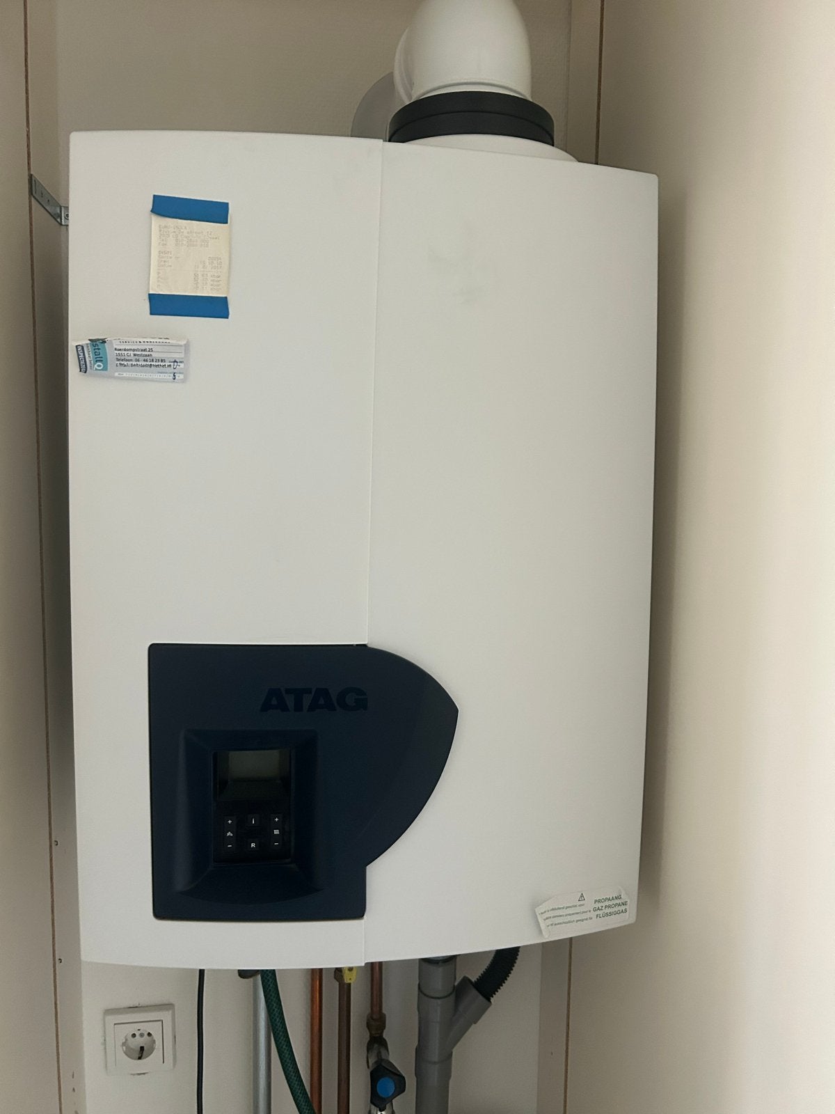 Atag CV ketel A203C - Propaan/Aardgas - Chalet, Doe-het-zelf en Verbouw, Verwarming en Radiatoren, Gebruikt, Hoog rendement (Hr)