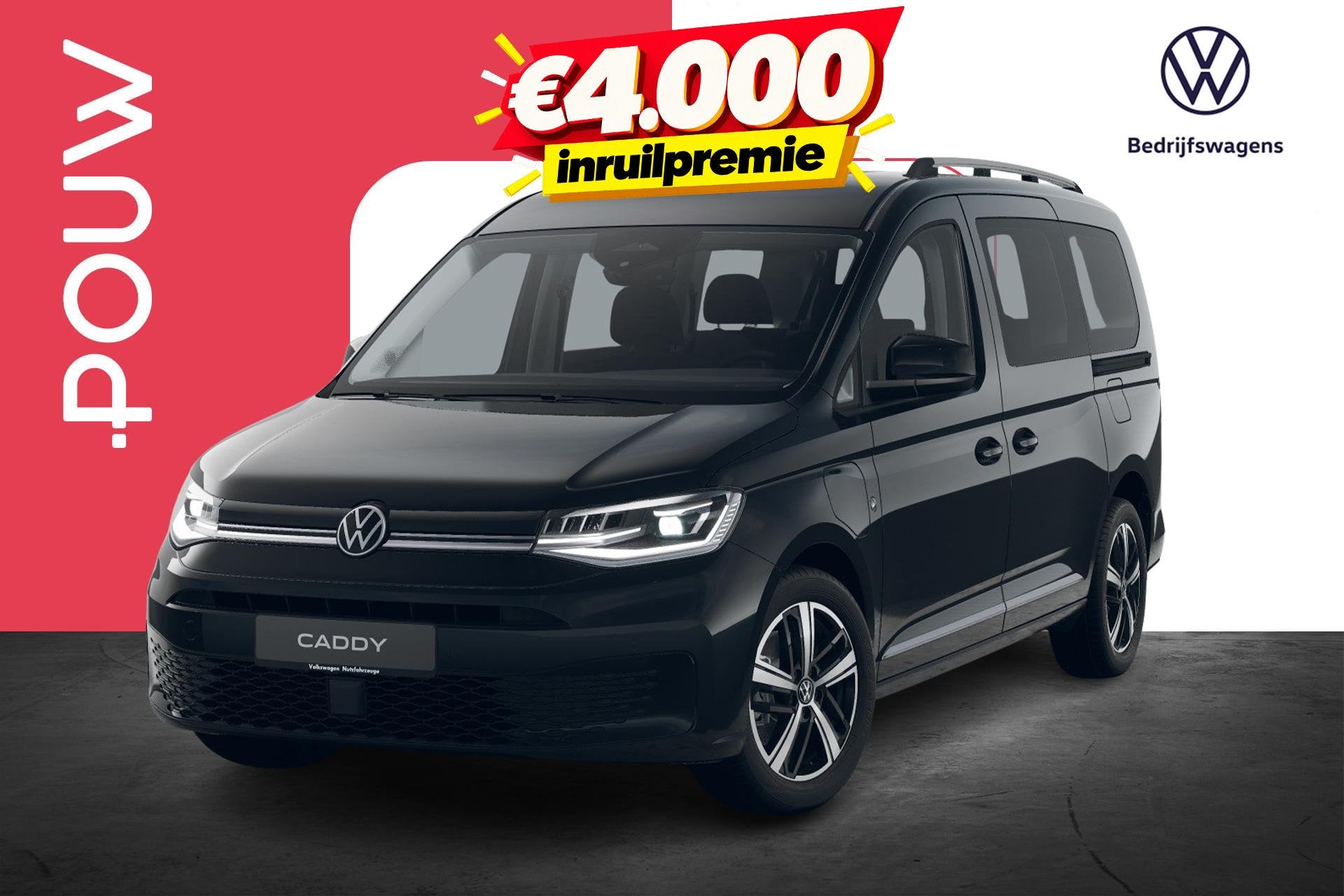 Volkswagen Caddy Kombi Maxi 1.5 TSI 150pk Hybride Style | Wi, Auto's, 12 maanden, 1498 cc, Euro 6, 4 cilinders