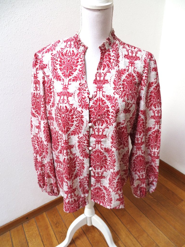 Z16 Made in Italy blouse kreukvrij roze maat XL 46/48, Kleding | Dames, Made in Italy, Maat 46/48 (XL) of groter, Ophalen of Verzenden