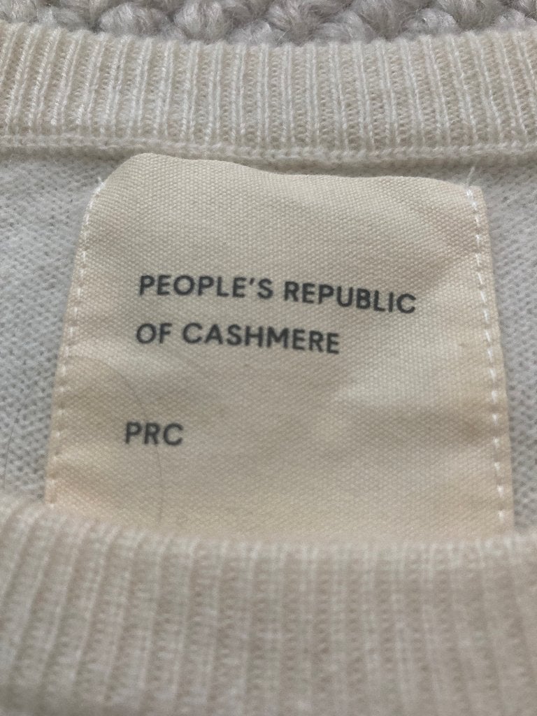 Peoples republic of cashmere top ecru maat M, Kleding | Dames, Maat 38/40 (M), Verzenden, Zo goed als nieuw, Zonder mouw