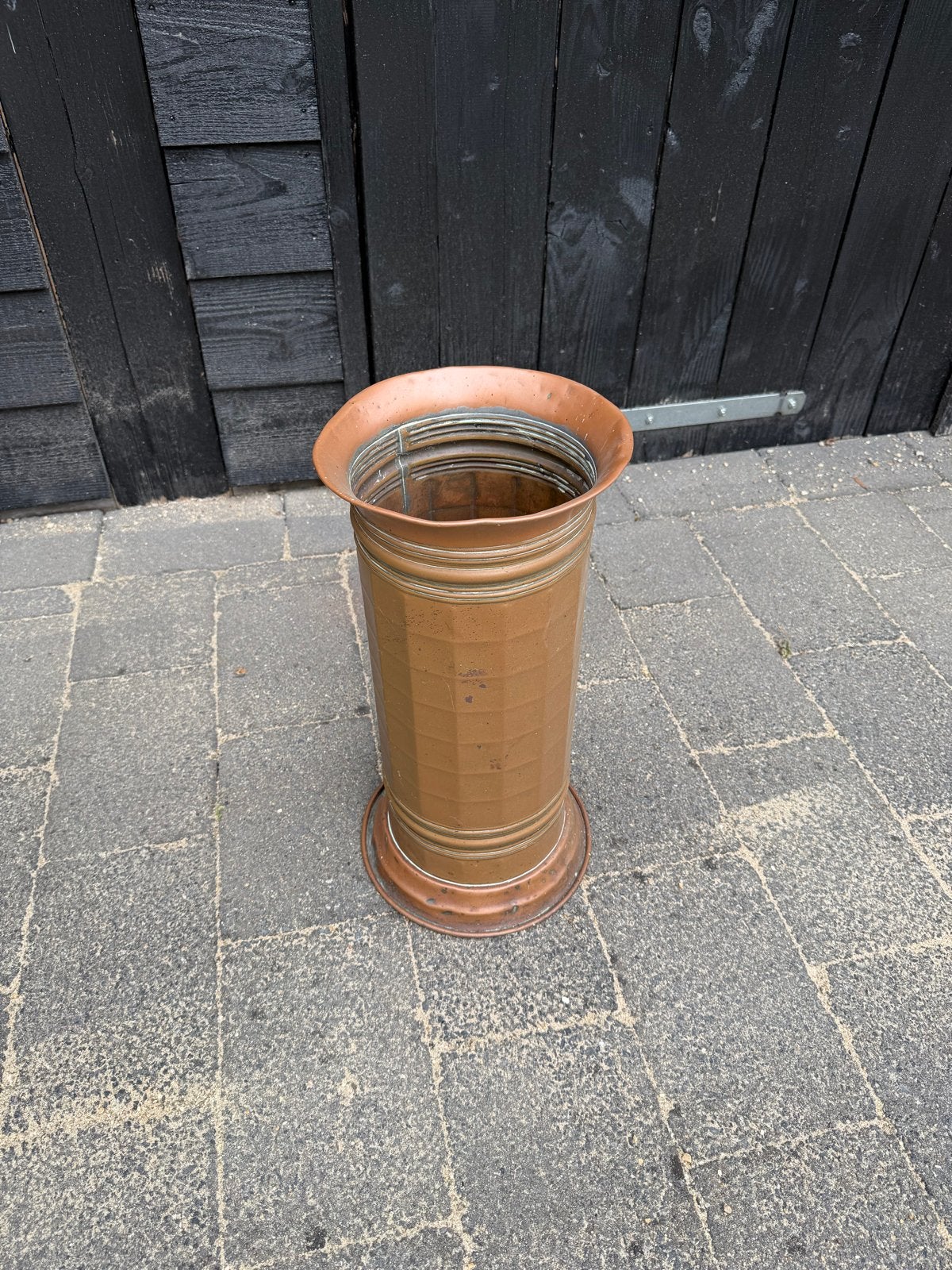 Antieke Koperen Paraplubak - Vintage Stijl, Ophalen, Gebruikt, Metaal