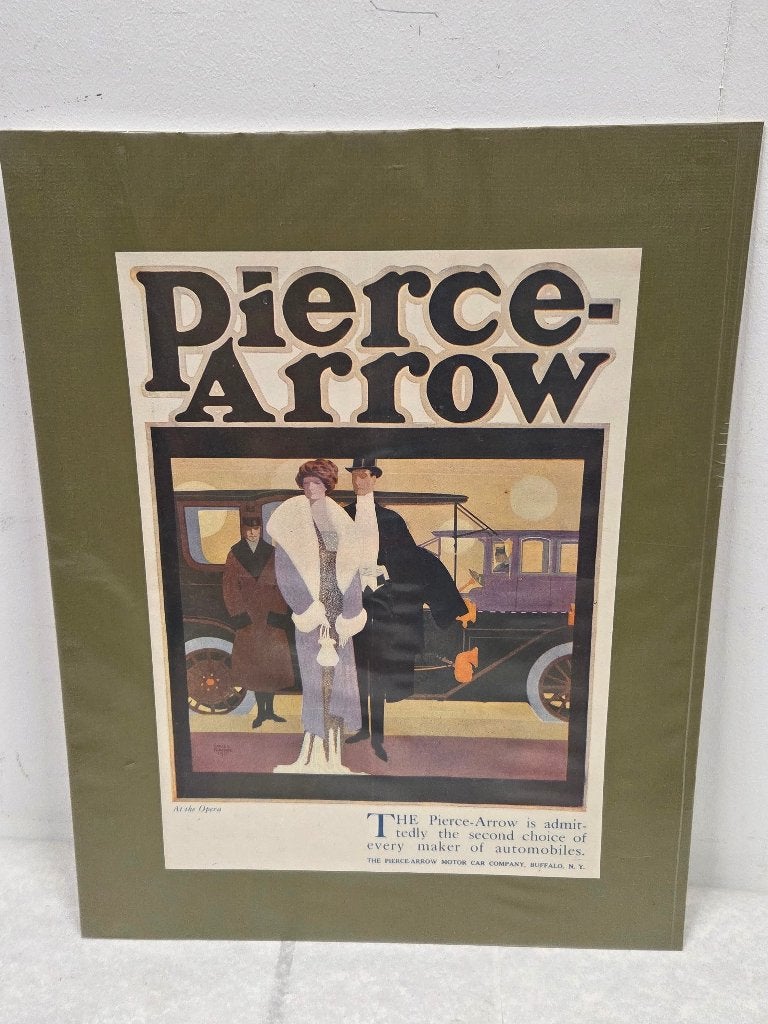Pierce-Arrow reclame 1911, Verzamelen, Ophalen of Verzenden, Zo goed als nieuw, Auto's