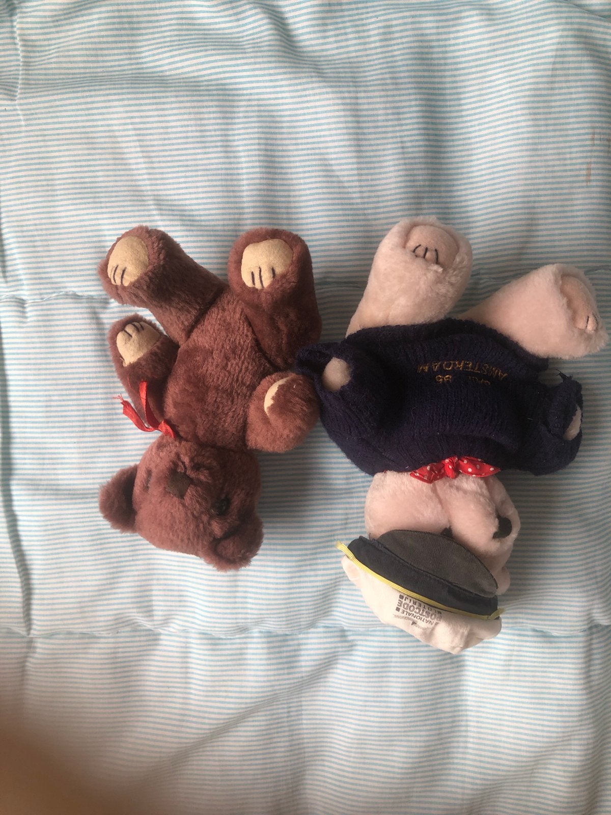 2x  beertjes, Ophalen of Verzenden, Zo goed als nieuw, Stoffen beer, Overige merken