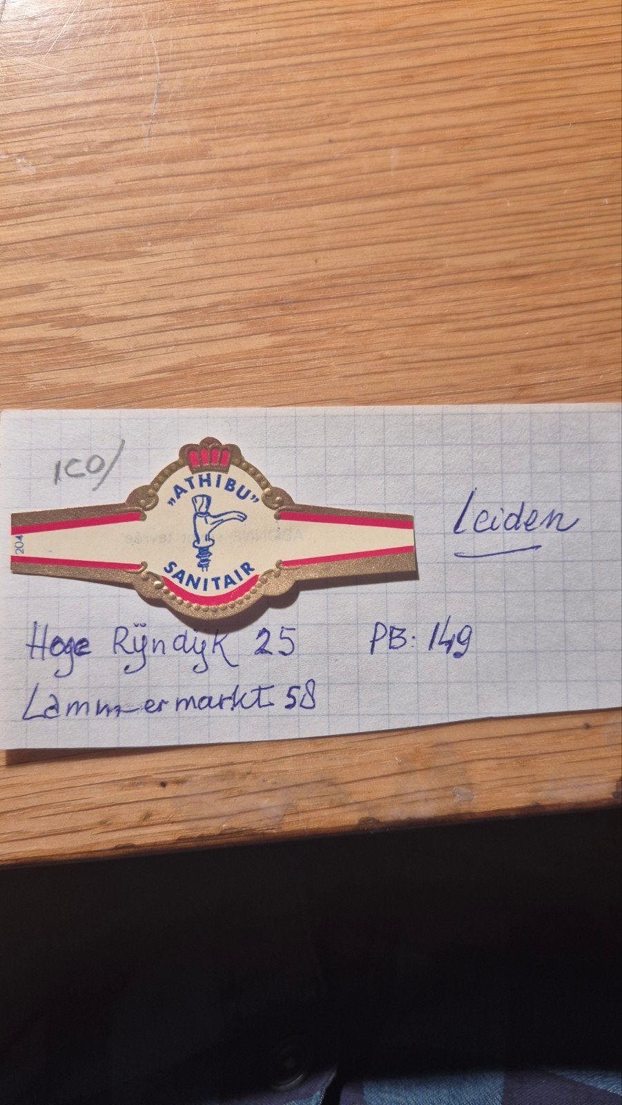 Sigarenbanden Leiden, Verzamelen, Ophalen, Zo goed als nieuw, Sigarenbandjes