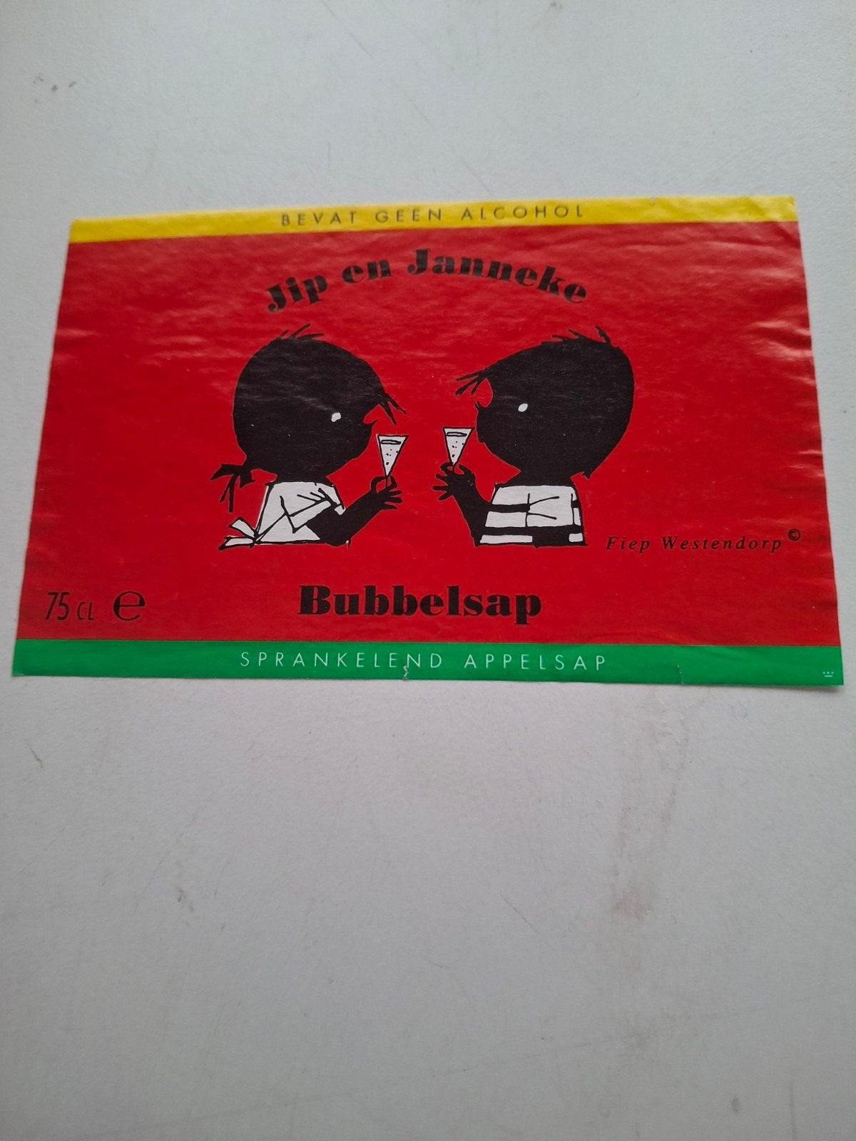 etiket Bubbelsap Jip en Janneke, Ophalen of Verzenden, Zo goed als nieuw, Overige typen