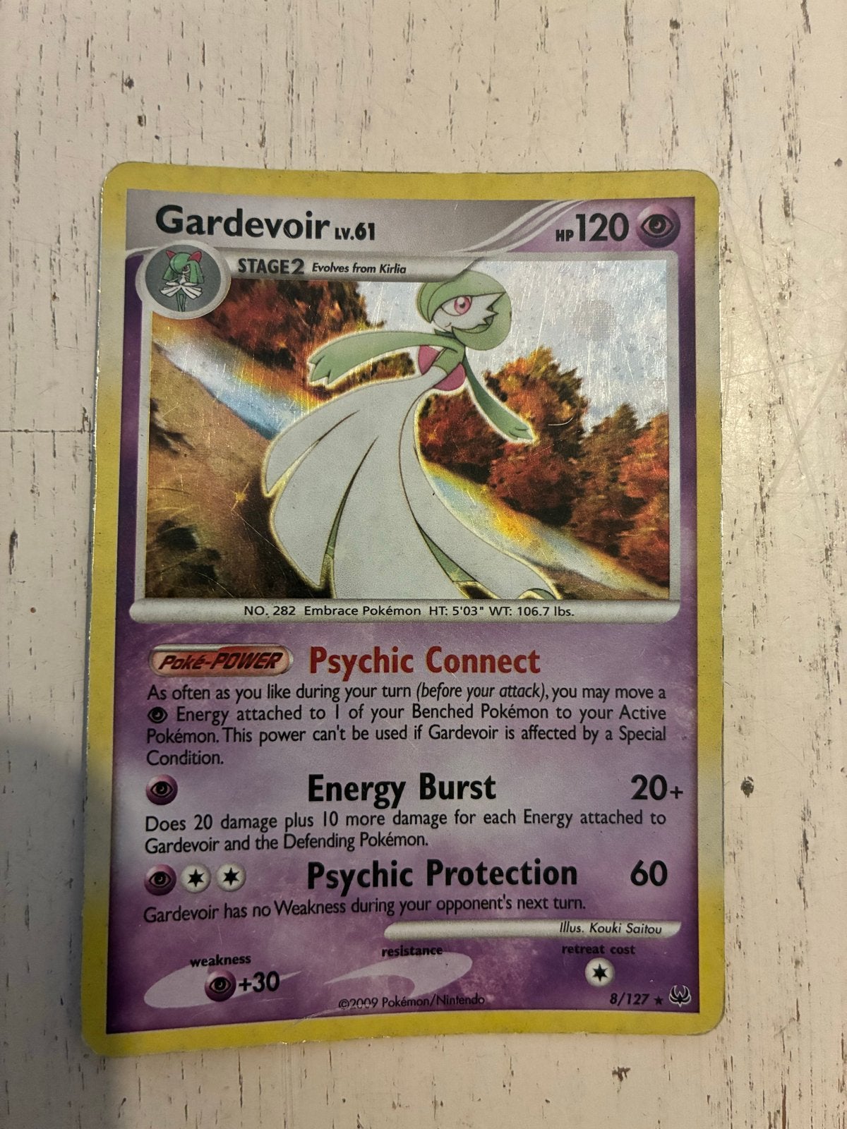 Gardevoir Lv.61 Pokémon kaart - 2009 Platinum, Ophalen of Verzenden, Gebruikt, Losse kaart, Foil