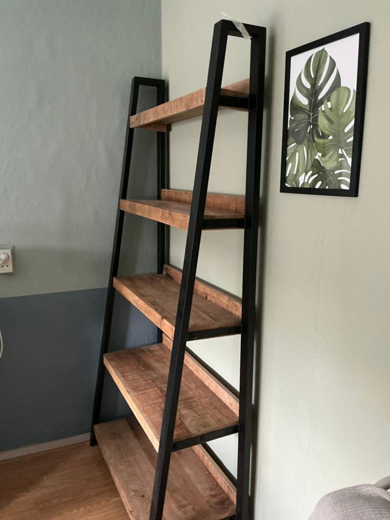 Mango houten boekenkast, Ophalen, 50 tot 100 cm, Zo goed als nieuw, 150 tot 200 cm