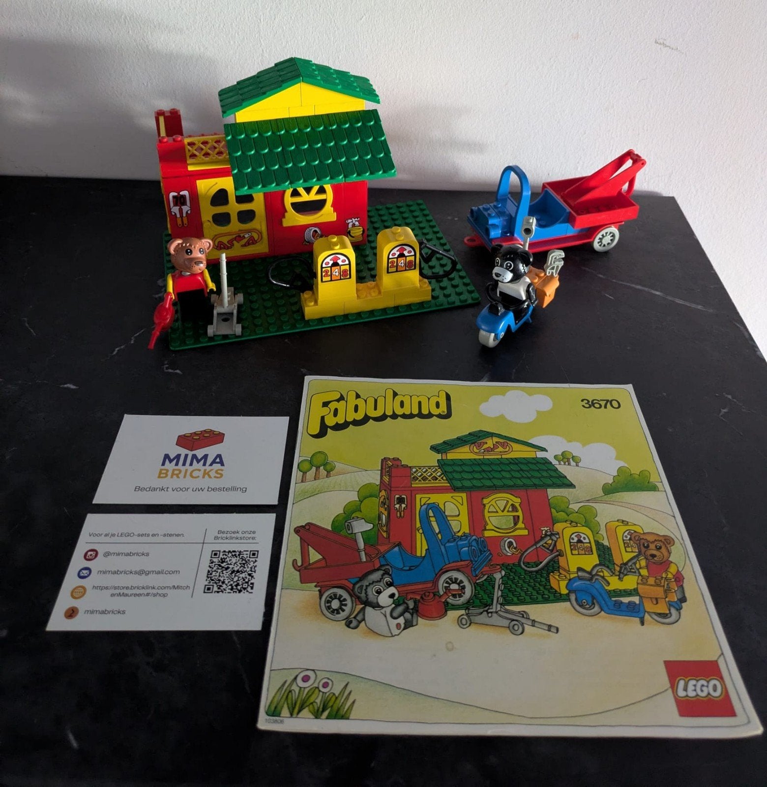 LEGO Fabuland 3670 Complete set met boekje, Gebruikt, Aastvej 1, 7190 Billund, Denemarken, Ophalen of Verzenden, Privacy.officer@lego.com