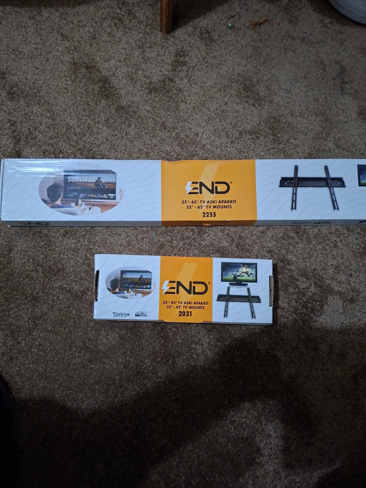 Nieuwe END TV Muurbeugels (2 stuks), Ophalen of Verzenden, Nieuw