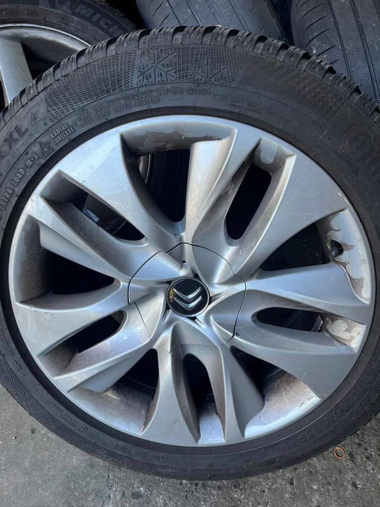 Winterbanden met velgen Citroën C3, C4, DS4,DS5, Ophalen, Gebruikt, Banden en Velgen, 17 inch