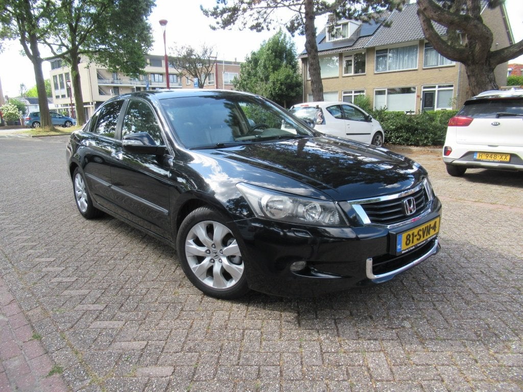 Honda Accord 3.5 V6 V-TEC NW Gr Beurt+Distributie+APK+Garant, Auto's, Automaat, Gebruikt, Beige, Leder