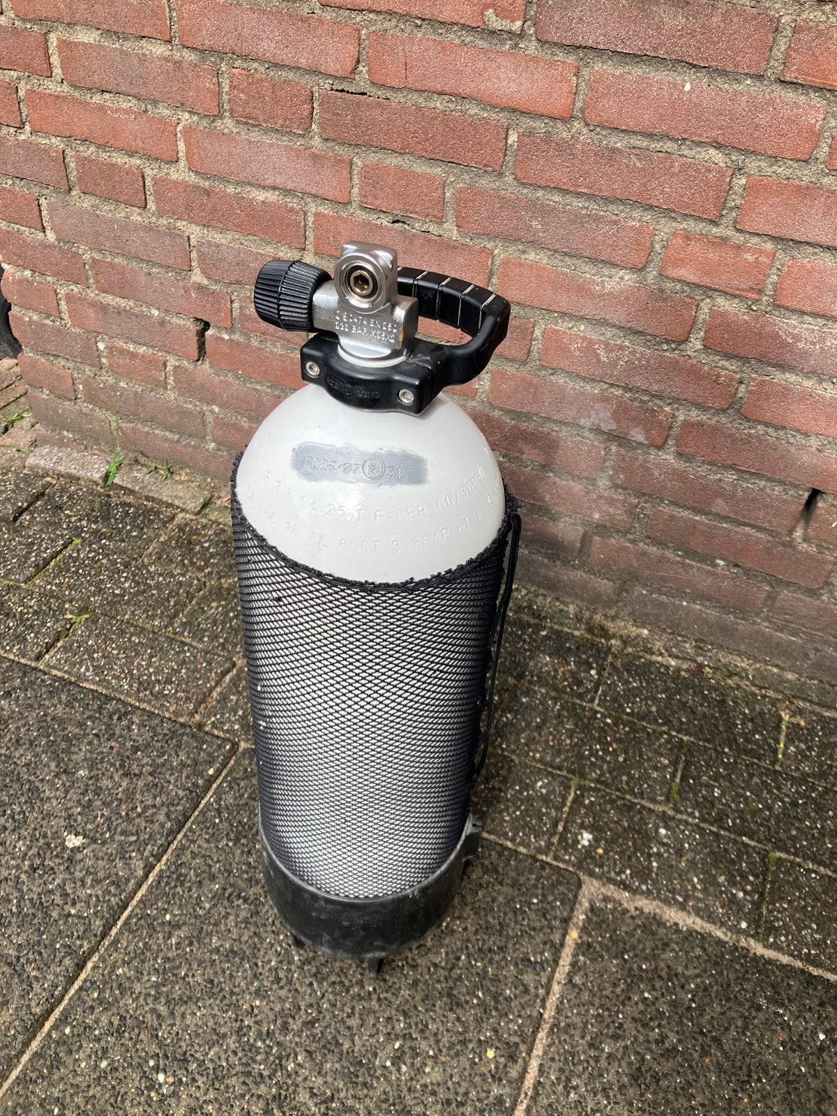 Duikfles 10 liter, gekeurd tot 2031, Watersport en Boten, Duiken, Ophalen, Zo goed als nieuw, Duikfles