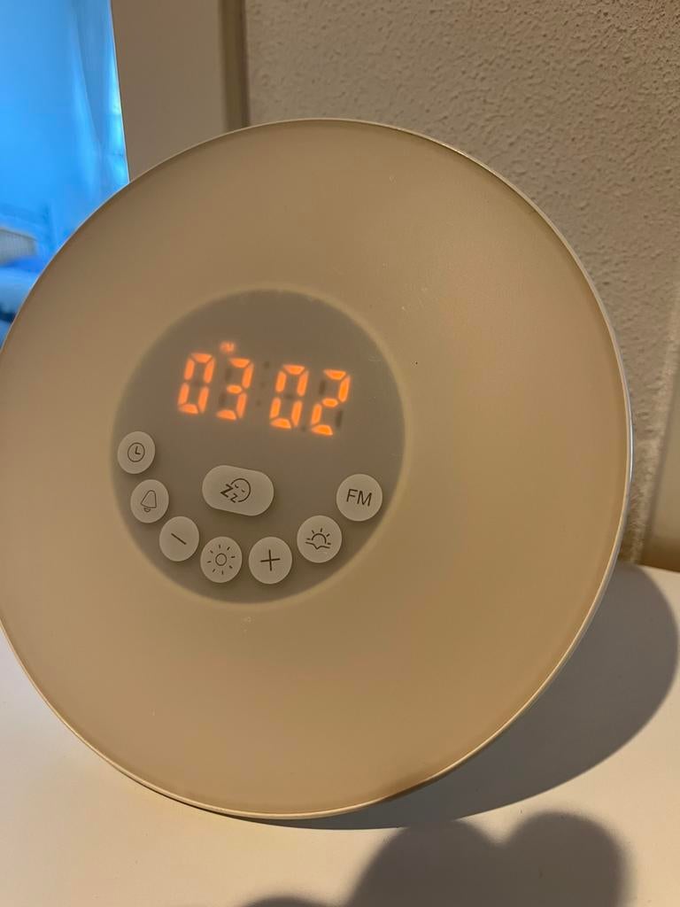 Wekker met daglicht functie en geluiden, Witgoed en Apparatuur, Ophalen of Verzenden, Zo goed als nieuw