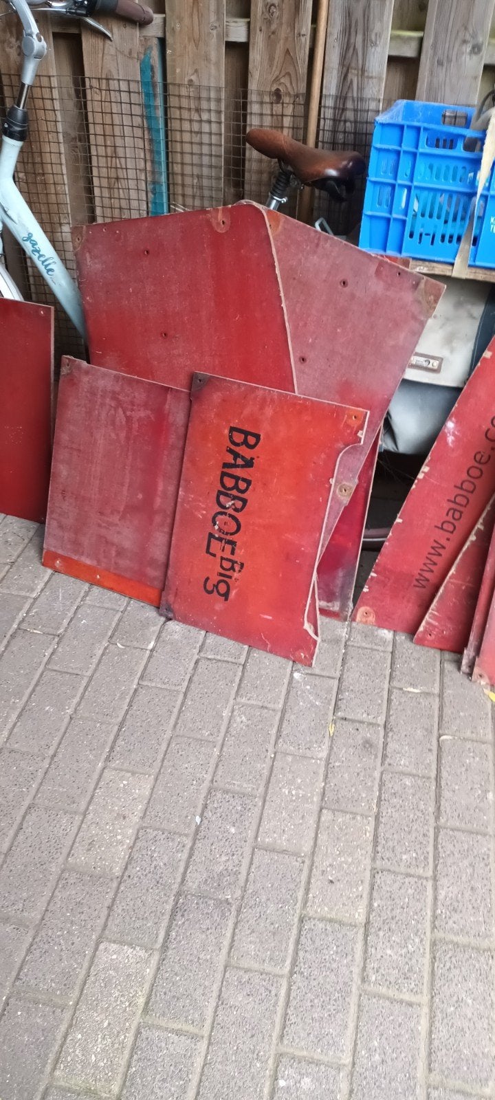 Babboebak, Fietsen en Brommers, Fietsen | Bakfietsen, Ophalen, Gebruikt, Schijfrem, 4 kinderen of meer