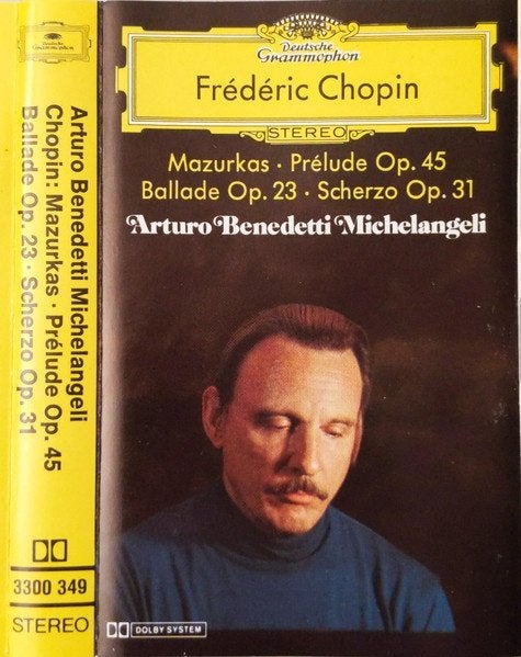 Chopin Benedetti Michelangeli MC, Cd's en Dvd's, Gebruikt, Klassiek, 1 bandje, Ophalen of Verzenden